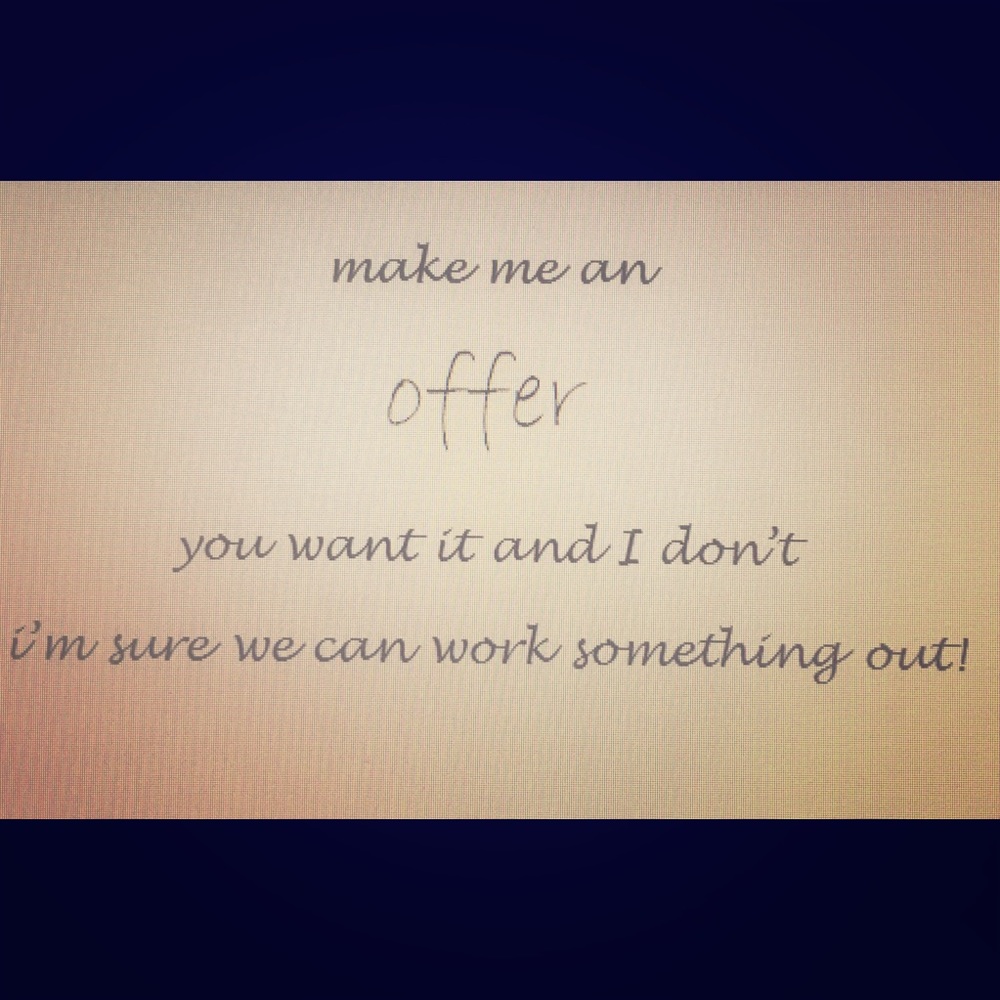 Reasonable offers accepted!!